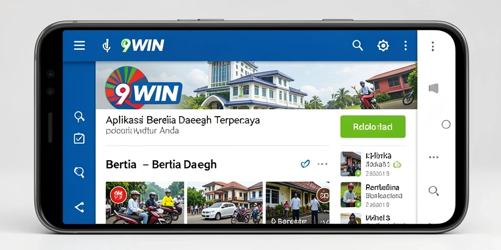 Tampilan antarmuka aplikasi 9WIN yang modern dan informatif.