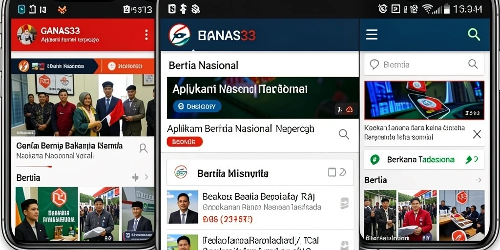 Antarmuka GANAS33 yang sederhana dan informatif.