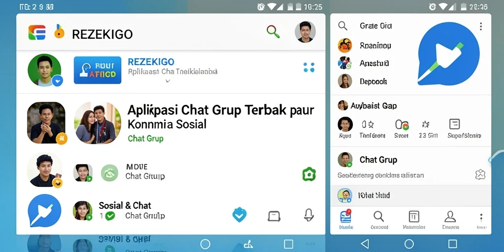 Tampilan antarmuka utama REZEKIGO yang sederhana dan menarik.