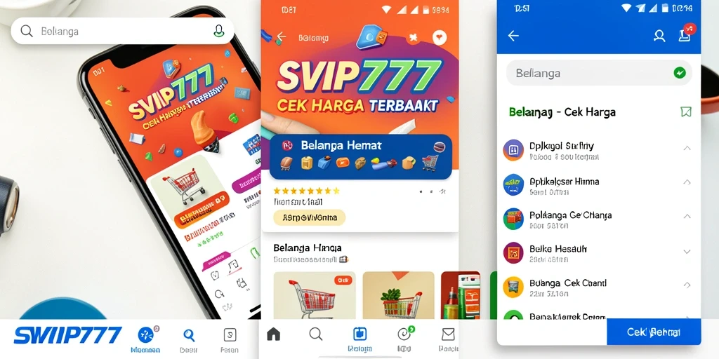 Tampilan antarmuka aplikasi SVIP777 untuk Cek Harga produk.